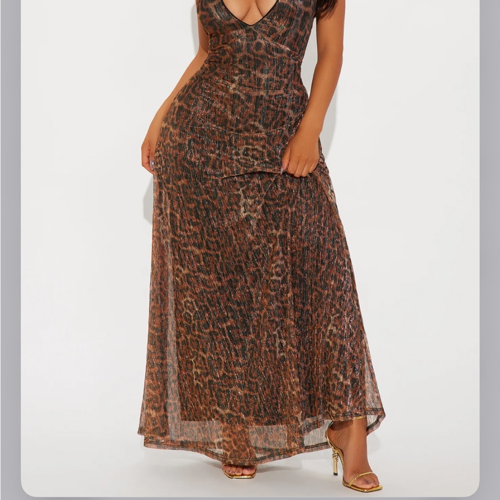Leopard Print Halter Dress